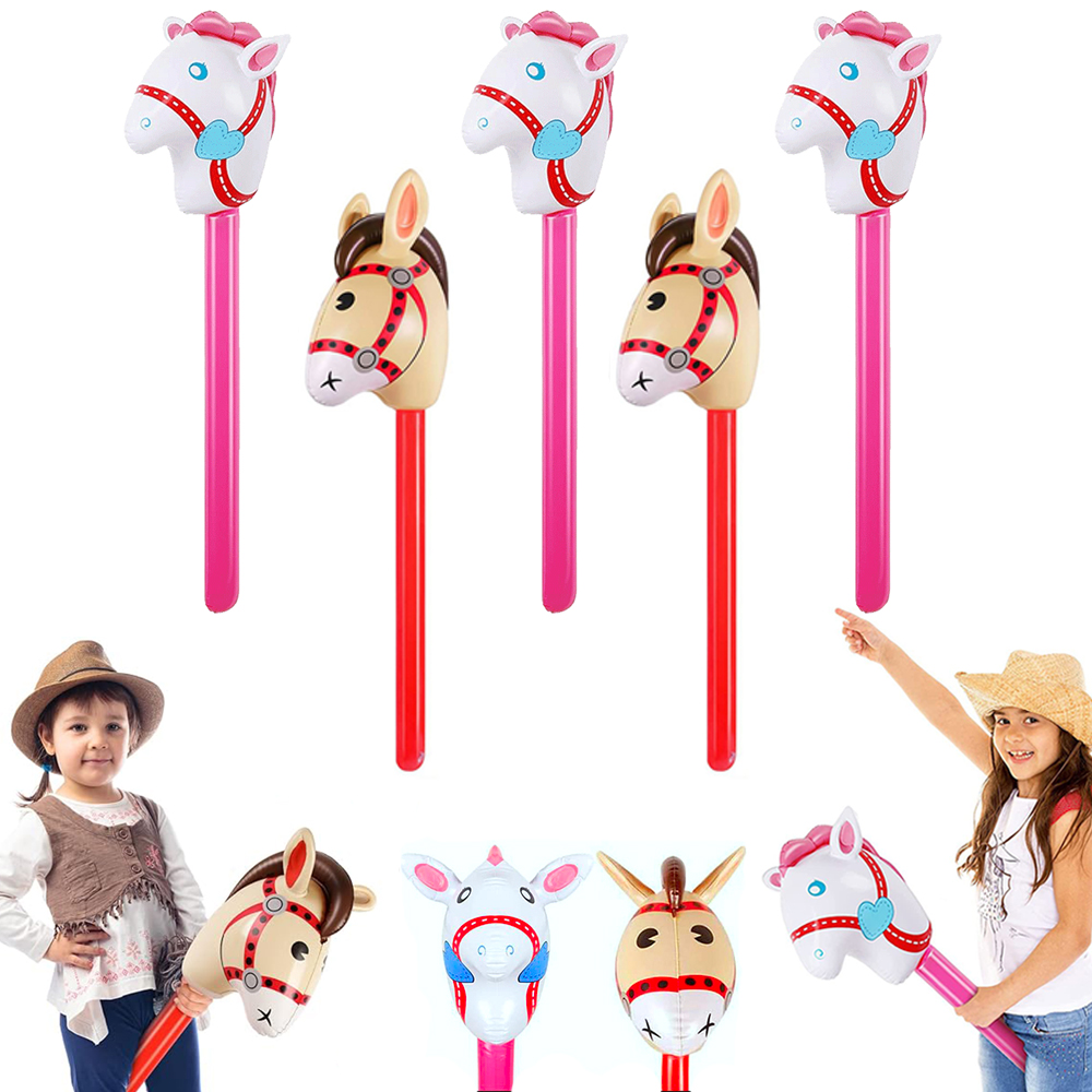 2Pcs Horse Head Stick Balloon  - Kids Toys Horse ulasan dan harga