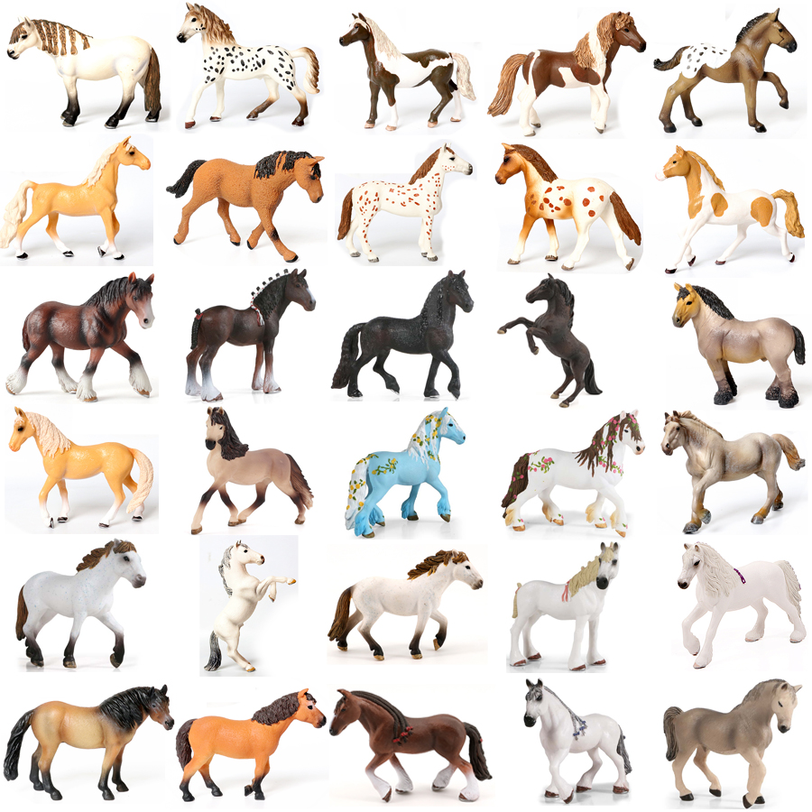 Realistic Horse Model Clydesda - Kids Toys Horse ulasan dan harga