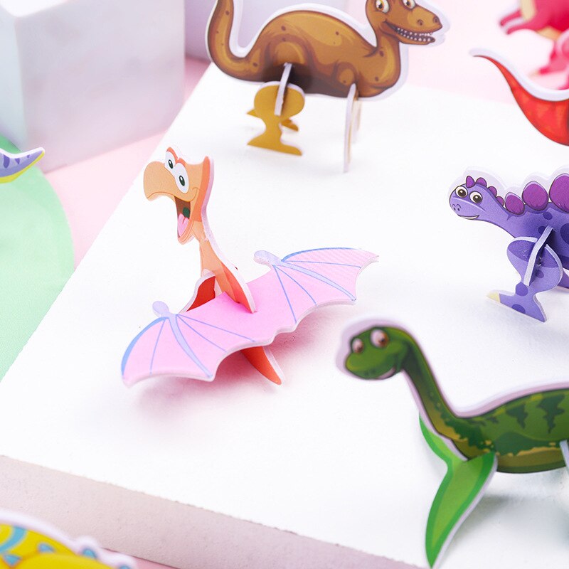 40Pcs Paper Dinosaur 3D Puzzle - Kids Toys Dinosaur ulasan dan harga