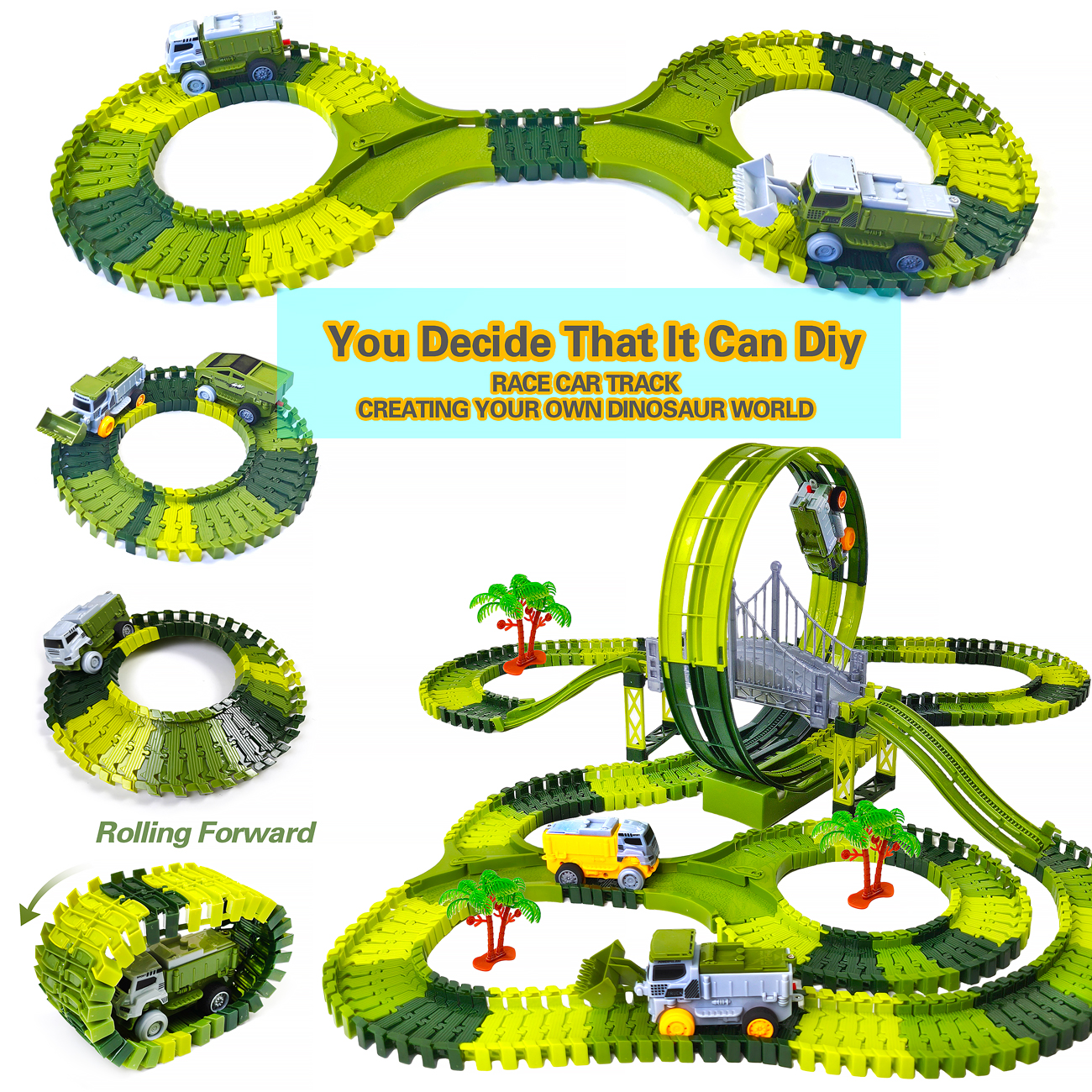 Dinosaur toy race track featur - Kids Toys Dinosaur ulasan dan harga