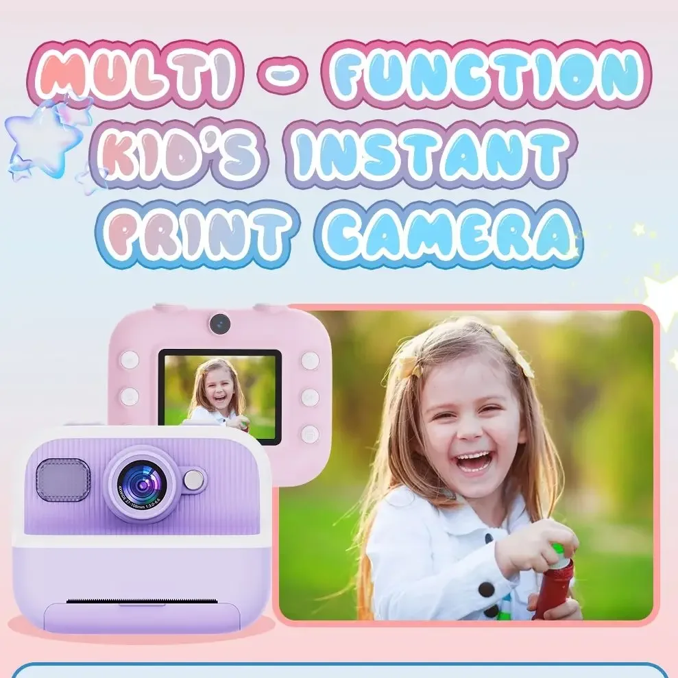 Kids Mini Instant Print Camera - Toys For Kids Video ulasan dan harga