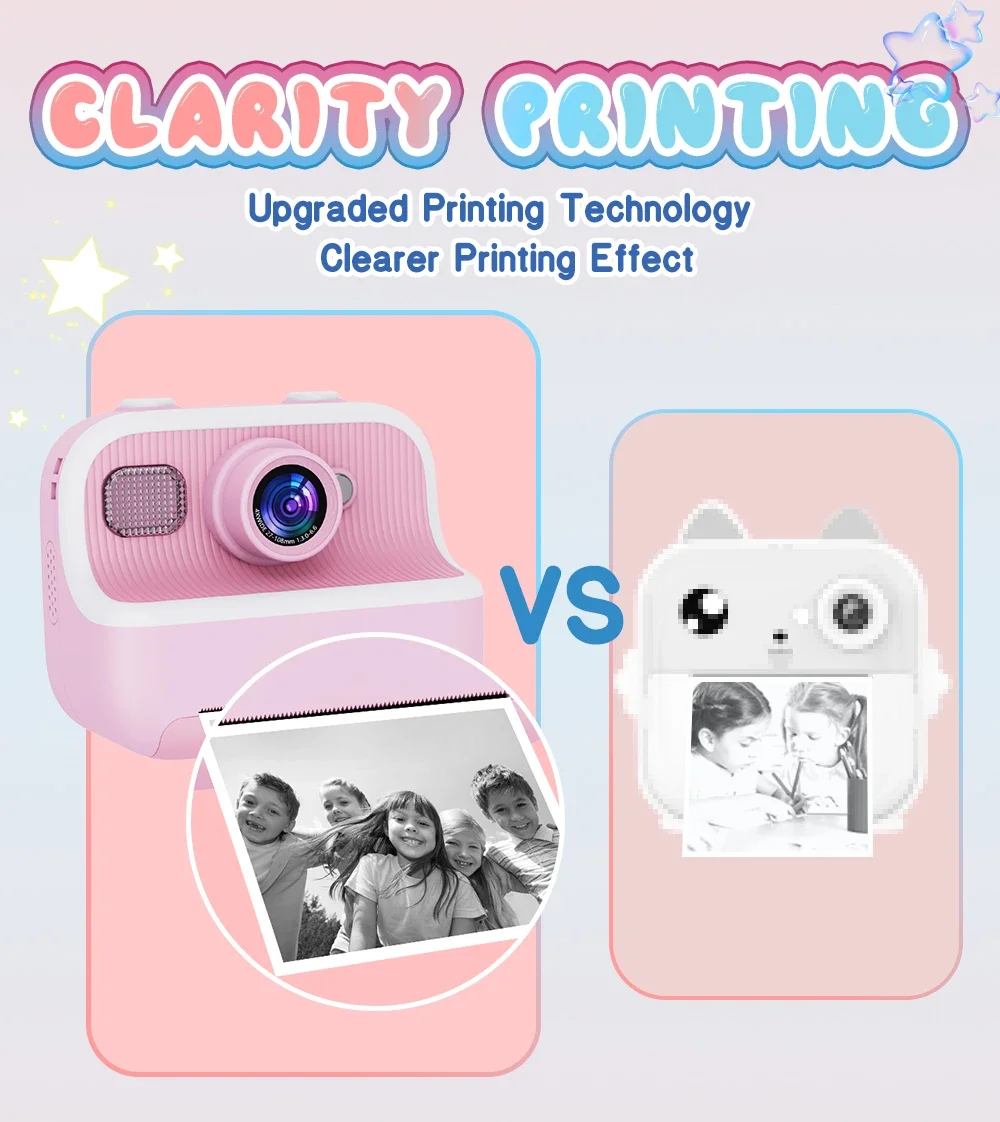 Kids Mini Instant Print Camera - Toys For Kids Video ulasan dan harga