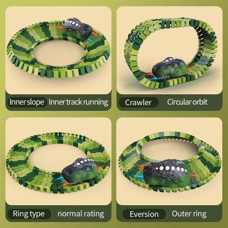 Dinosaur Track Electric Dinosa - Kids Toys Dinosaur ulasan dan harga