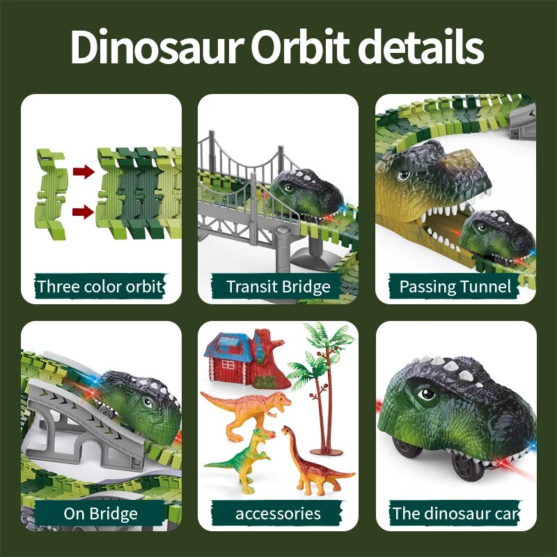 Dinosaur Track Electric Dinosa - Kids Toys Dinosaur ulasan dan harga