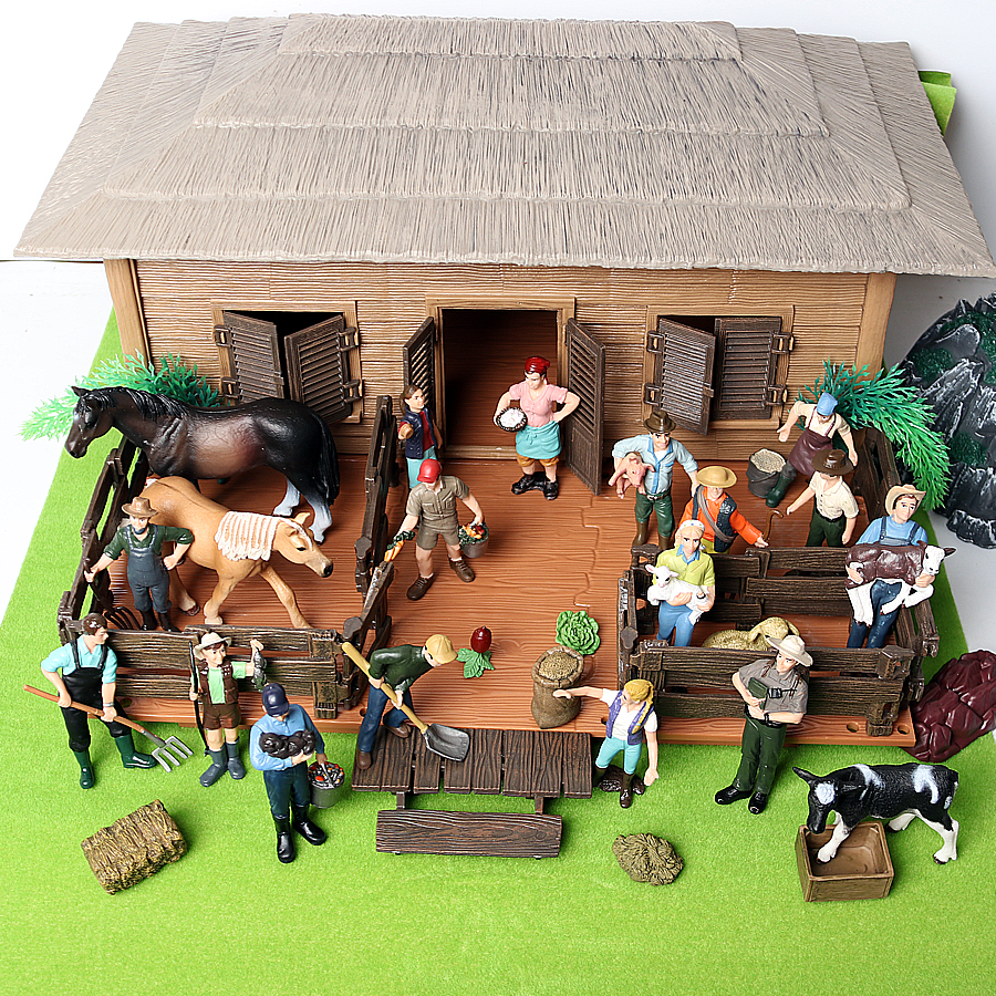 17PCS Assorted Simulation Farm - Kids Toys Under $20 ulasan dan harga