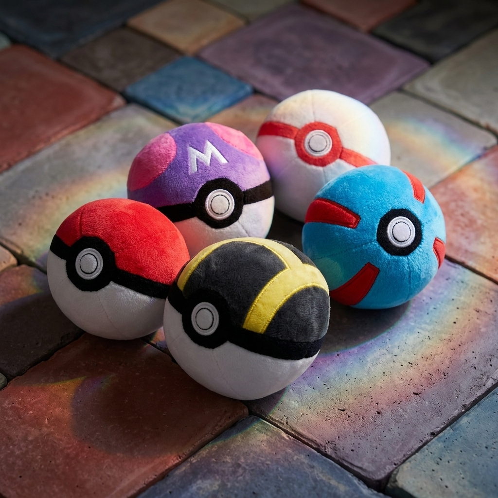 Pokeball Plush Toy 5 Inch 12cm - Kids Toys Set ulasan dan harga