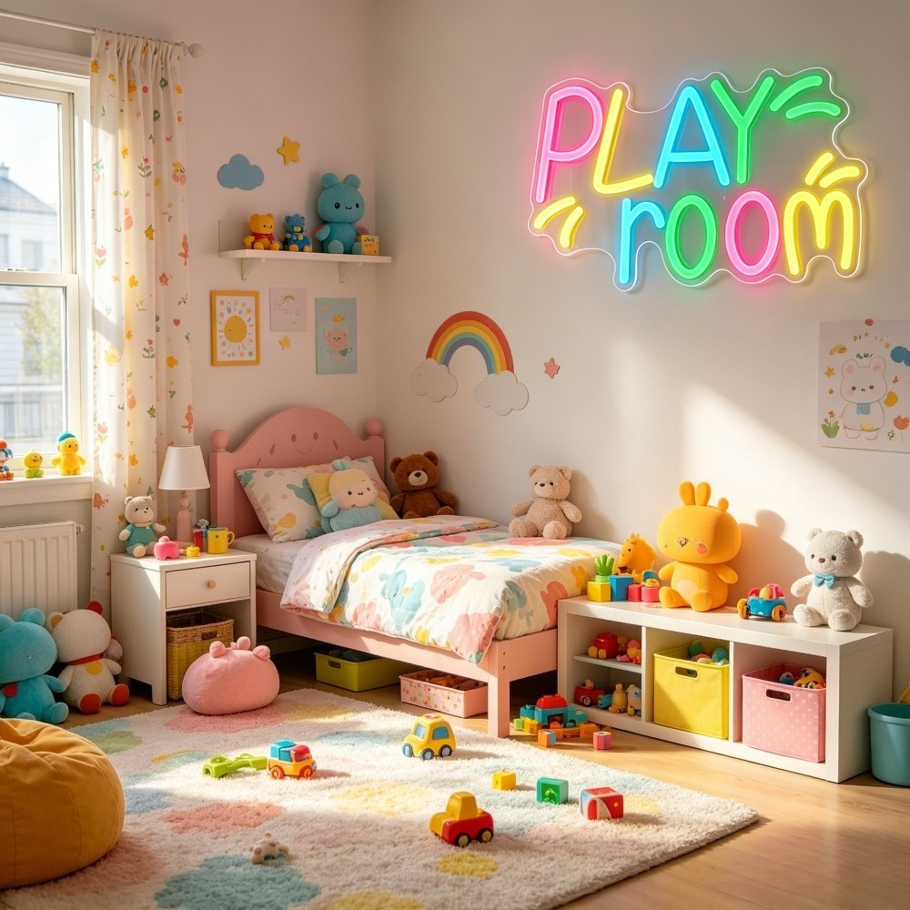 Play Room Neon Sign LED Night  - Kids Play Zone Toys ulasan dan harga