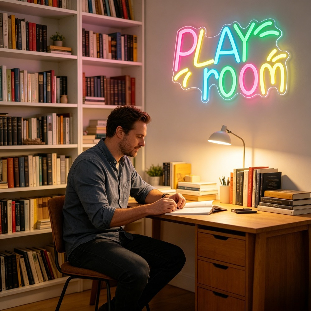 Play Room Neon Sign LED Night  - Kids Play Zone Toys ulasan dan harga