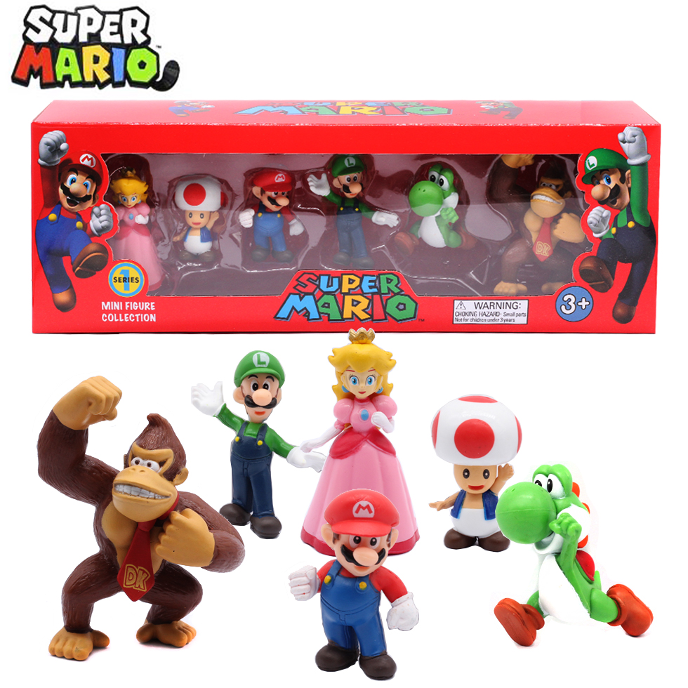 # 6pcs/set Super Mario Bros PV - Kids Toys Set ulasan dan harga